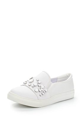 LOST INK  LUCY JEWELLED STRAP SLIP ON PLIMSOL