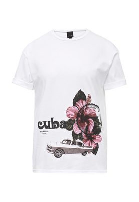 LOST INK  CUBA STAMP PRINT TEE