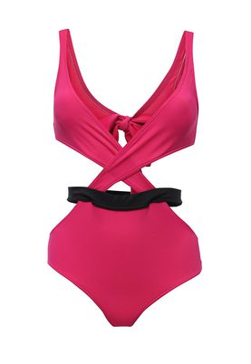 LOST INK  CONTRAST WAIST SWIMSUIT